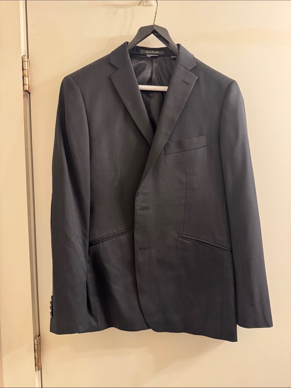 Men's Black Classic Two-Button Blazer and matching suit pants